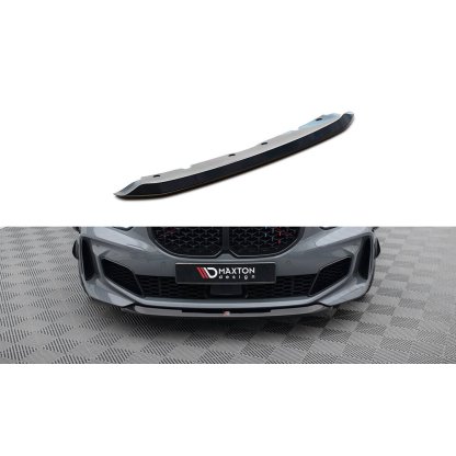 Maxton Design spoiler pod přední nárazník ver.2 pro BMW řada 1 F40, černý lesklý plast ABS, M-Pack