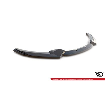 Maxton Design spoiler pod přední nárazník ver.2 pro BMW řada 2 F22, černý lesklý plast ABS, M-pack