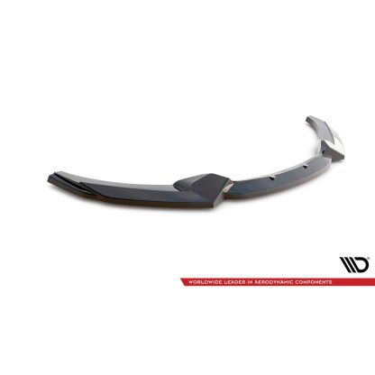 Maxton Design spoiler pod přední nárazník ver.2 pro BMW řada 2 F22, černý lesklý plast ABS, M-pack