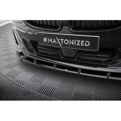 Maxton Design spoiler pod přední nárazník ver.2 pro BMW řada 2 G42 Standard, černý lesklý plast ABS