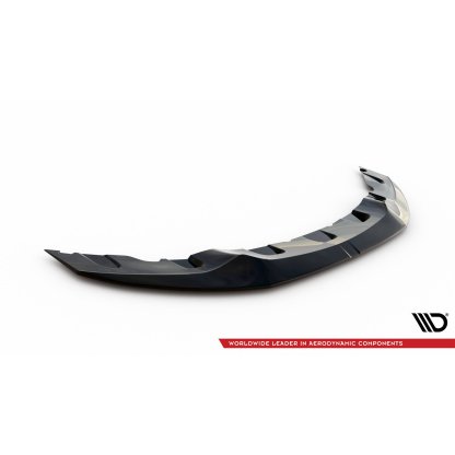 Maxton Design spoiler pod přední nárazník ver.2 pro BMW řada 4 F32, černý lesklý plast ABS