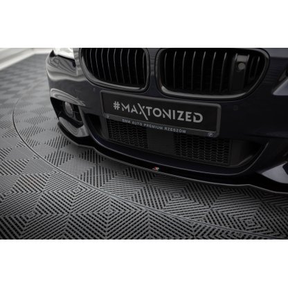 Maxton Design spoiler pod přední nárazník ver.2 pro BMW řada 5 F10- F11, černý lesklý plast ABS