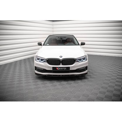 Maxton Design spoiler pod přední nárazník ver.2 pro BMW řada 5 G30, černý lesklý plast ABS