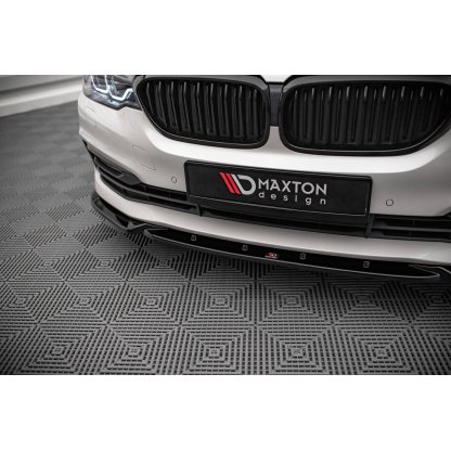 Maxton Design spoiler pod přední nárazník ver.2 pro BMW řada 5 G30, černý lesklý plast ABS