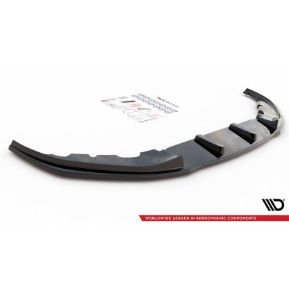 Maxton Design spoiler pod přední nárazník ver.2 pro BMW řada 7 G11 M-Pack, G12 M-Pack, černý lesklý plast ABS