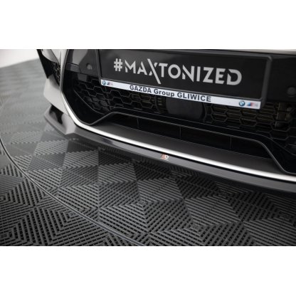 Maxton Design spoiler pod přední nárazník ver.2 pro BMW X4 M F98, černý lesklý plast ABS