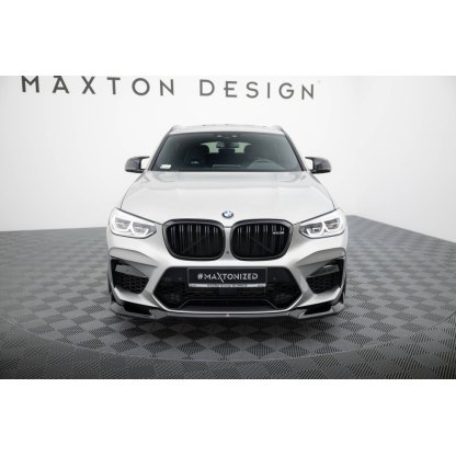 Maxton Design spoiler pod přední nárazník ver.2 pro BMW X4 M F98, černý lesklý plast ABS