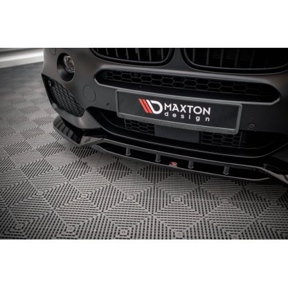 Maxton Design spoiler pod přední nárazník ver.2 pro BMW X5 F15, černý lesklý plast ABS, M-Pack