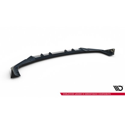 Maxton Design spoiler pod přední nárazník ver.2 pro BMW X6 M F96 Facelift, černý lesklý plast ABS