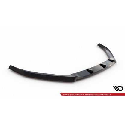 Maxton Design spoiler pod přední nárazník ver.2 pro Ford Focus Mk4, černý lesklý plast ABS, Vignale, Estate/Hatchback