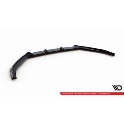 Maxton Design spoiler pod přední nárazník ver.2 pro Ford Focus Mk4, černý lesklý plast ABS, Vignale, Estate/Hatchback
