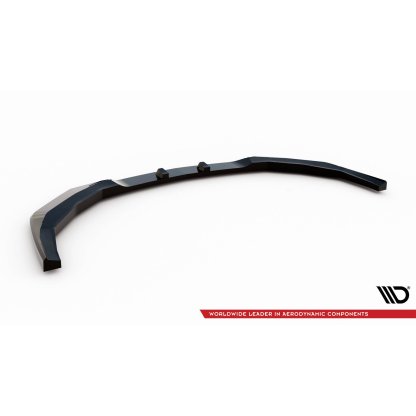 Maxton Design spoiler pod přední nárazník ver.2 pro Ford Mustang Mk7 GT, černý lesklý plast ABS
