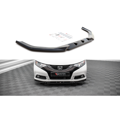 Maxton Design spoiler pod přední nárazník ver.2 pro Honda Civic Mk9, černý lesklý plast ABS