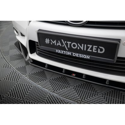Maxton Design spoiler pod přední nárazník ver.2 pro Lexus GS MK4, černý lesklý plast ABS, L10