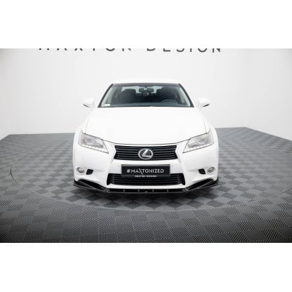 Maxton Design spoiler pod přední nárazník ver.2 pro Lexus GS MK4, černý lesklý plast ABS, L10