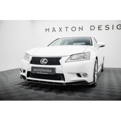 Maxton Design spoiler pod přední nárazník ver.2 pro Lexus GS MK4, černý lesklý plast ABS, L10