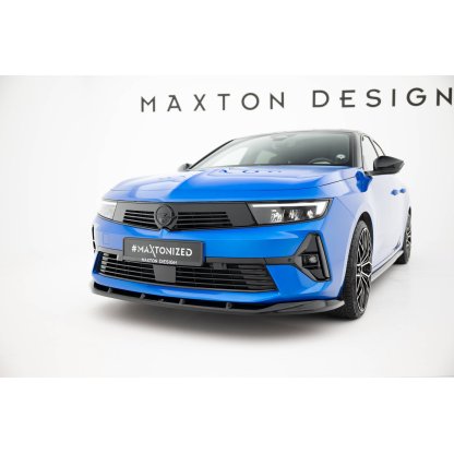 Maxton Design spoiler pod přední nárazník ver.2 pro Opel Astra L (Mk5), černý lesklý plast ABS, Sports Tourer/ Hatchback