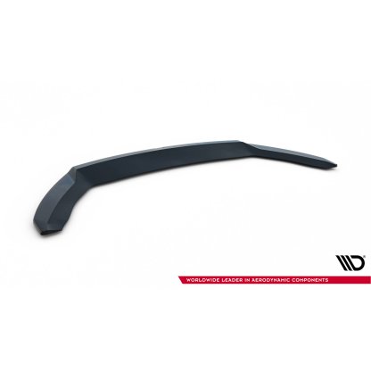 Maxton Design spoiler pod přední nárazník ver.2 pro Seat Leon Cupra Mk3 Facelift, černý lesklý plast ABS