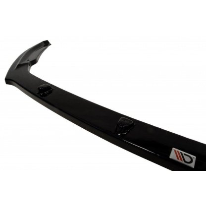 Maxton Design spoiler pod přední nárazník ver.2 pro Škoda Octavia Mk3, černý lesklý plast ABS