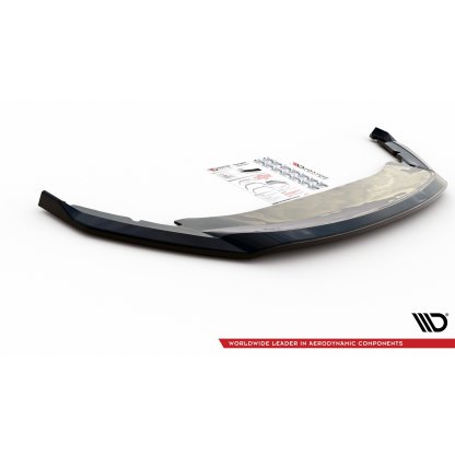 Maxton Design spoiler pod přední nárazník ver.2 pro Škoda Octavia Mk4, černý lesklý plast ABS