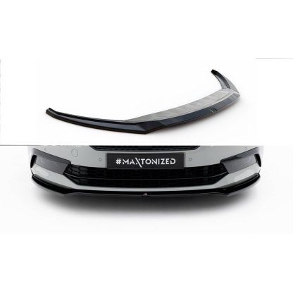 Maxton Design spoiler pod přední nárazník ver.2 pro Škoda Superb Mk3, černý lesklý plast ABS