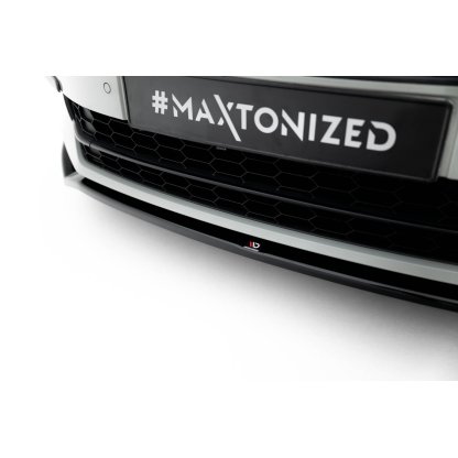 Maxton Design spoiler pod přední nárazník ver.2 pro Škoda Superb Mk3, černý lesklý plast ABS