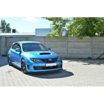 Maxton Design spoiler pod přední nárazník ver.2 pro Subaru Impreza Mk3, černý lesklý plast ABS
