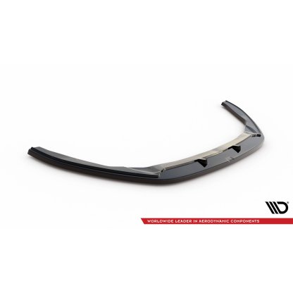 Maxton Design spoiler pod přední nárazník ver.2 pro Volkswagen Passat Mk7 (B7), černý lesklý plast ABS, Variant/Sedan