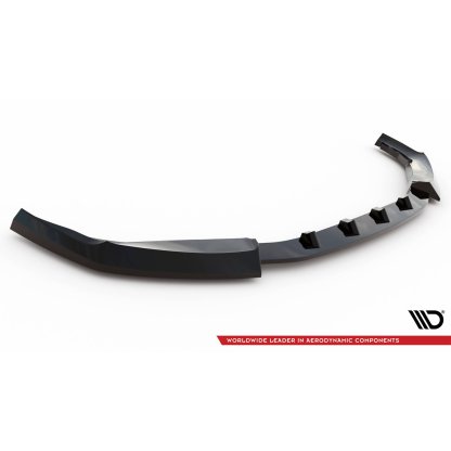 Maxton Design spoiler pod přední nárazník ver.3 pro BMW M2 G87, černý lesklý plast ABS