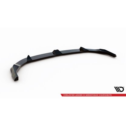 Maxton Design spoiler pod přední nárazník ver.3 pro BMW řada 1 F70, černý lesklý plast ABS, M135i / M-Pack