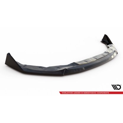 Maxton Design spoiler pod přední nárazník ver.3 pro BMW řada 2 G42 M240i, G42 M-Pack, černý lesklý plast ABS