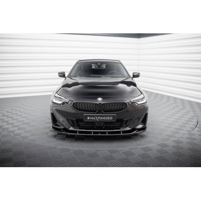 Maxton Design spoiler pod přední nárazník ver.3 pro BMW řada 2 G42 Standard, černý lesklý plast ABS