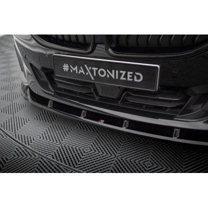 Maxton Design spoiler pod přední nárazník ver.3 pro BMW řada 2 G42 Standard, černý lesklý plast ABS