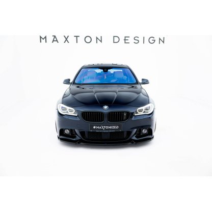 Maxton Design spoiler pod přední nárazník ver.3 pro BMW řada 5 F10- F11, černý lesklý plast ABS