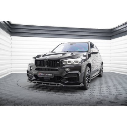 Maxton Design spoiler pod přední nárazník ver.3 pro BMW X5 F15, černý lesklý plast ABS, M-Pack