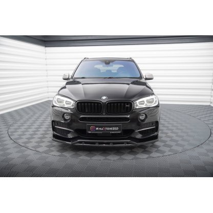 Maxton Design spoiler pod přední nárazník ver.3 pro BMW X5 F15, černý lesklý plast ABS, M-Pack