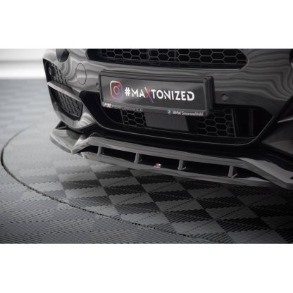 Maxton Design spoiler pod přední nárazník ver.3 pro BMW X5 F15, černý lesklý plast ABS, M-Pack