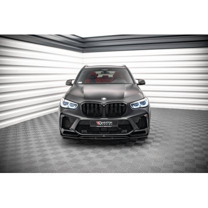 Maxton Design spoiler pod přední nárazník ver.3 pro BMW X5M G05, carbon-Look