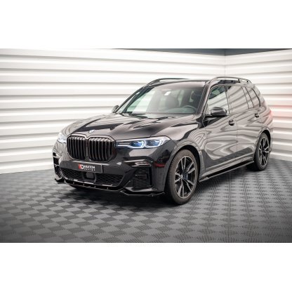 Maxton Design spoiler pod přední nárazník ver.3 pro BMW X7 G07, černý lesklý plast ABS, M-Pack