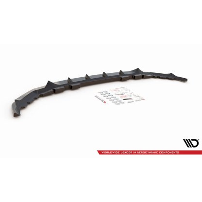 Maxton Design spoiler pod přední nárazník ver.3 pro BMW X7 G07, černý lesklý plast ABS, M-Pack