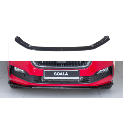 Maxton Design spoiler pod přední nárazník ver.3 pro Škoda Scala, černý lesklý plast ABS