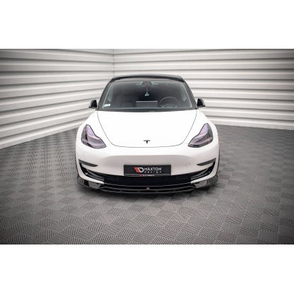 Maxton Design spoiler pod přední nárazník ver.3 pro Tesla Model 3 Mk1, plast ABS bez povrchové úpravy