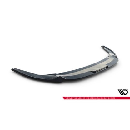 Maxton Design spoiler pod přední nárazník ver.3 pro Volkswagen Golf GTI Mk8 Facelift, černý lesklý plast ABS, Clubsport