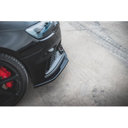 Maxton Design spoiler pod přední nárazník ver.4 pro Audi RS3 8V Facelift, černý lesklý plast ABS
