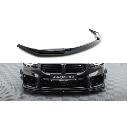 Maxton Design spoiler pod přední nárazník ver.4 pro BMW M2 G87, černý lesklý plast ABS