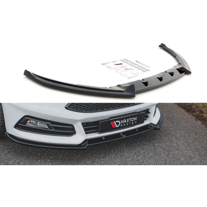 Maxton Design spoiler pod přední nárazník ver.4 pro Ford Focus ST Mk3 Facelift, plast ABS bez povrchové úpravy