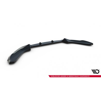 Maxton Design spoiler pod přední nárazník ver.5 pro BMW řada 1 F20- F21 Facelift, černý lesklý plast ABS, M-Pack/M140i