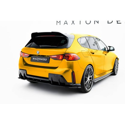 Maxton Design spoiler pod zadní nárazník pro BMW řada 1 F70, černý lesklý plast ABS, M-Pack