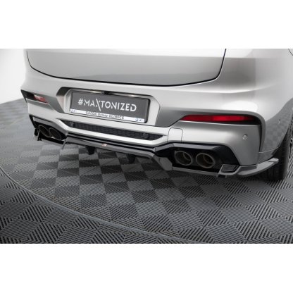 Maxton Design spoiler pod zadní nárazník s žebrováním pro BMW X4 M F98, černý lesklý plast ABS