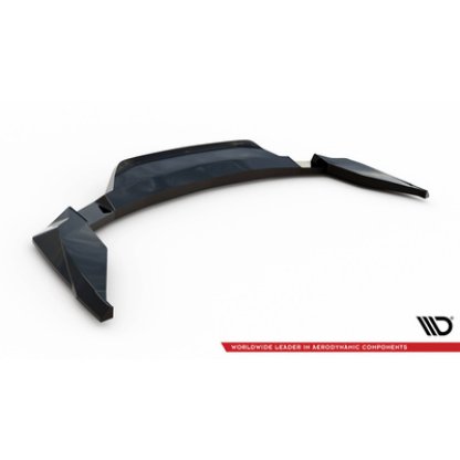 Maxton Design spoiler pod zadní nárazník s žebrováním pro Chevrolet Camaro SS Mk6 Facelift, černý lesklý plast ABS
